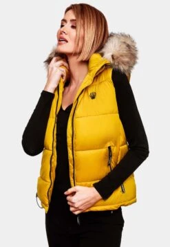 Marikoo Bodywarmer - Yellow -Mooie Dames Jas 06db6737bece437d8ac9c14d51103fc5