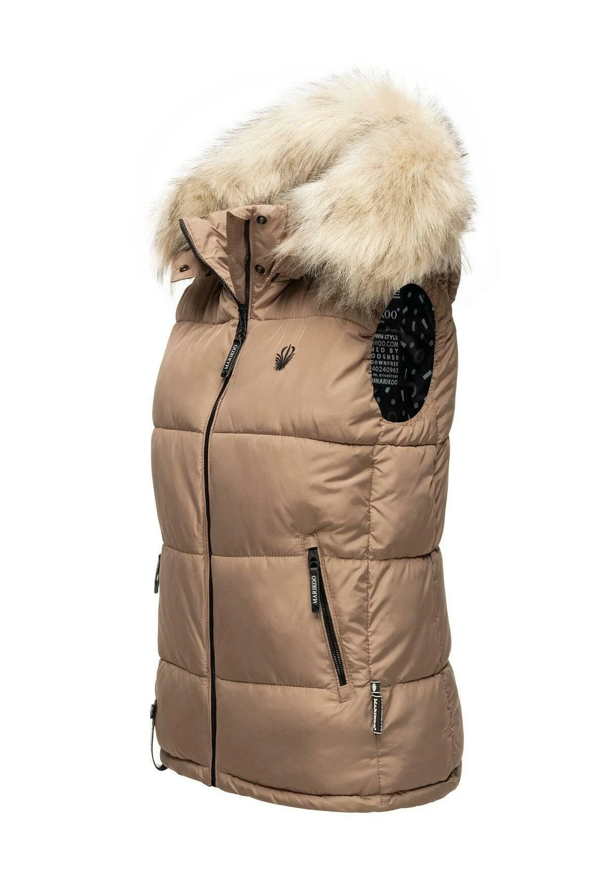 Marikoo Bodywarmer - Taupe 2 Marikoo Bodywarmer - Taupe - Afbeelding 2