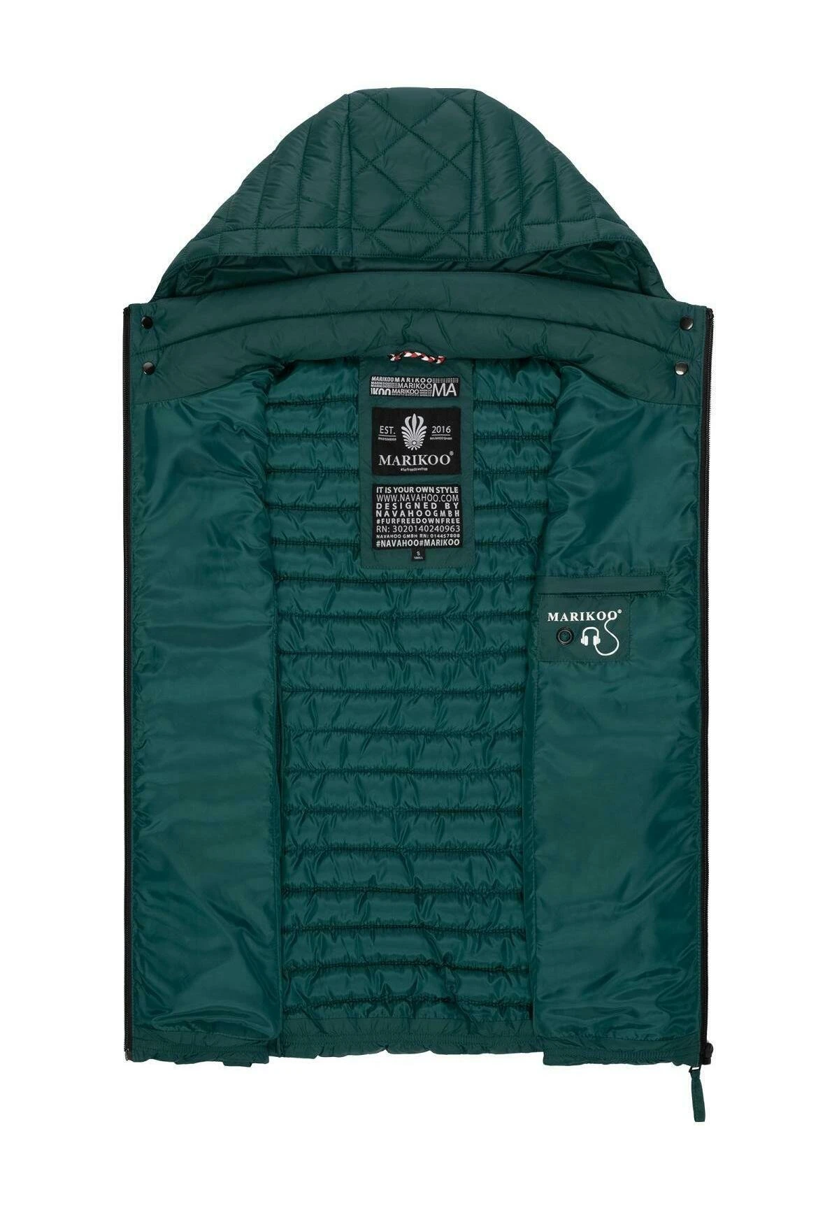 Marikoo Hasenpfote - Bodywarmer - Ocean Green 4 Marikoo Hasenpfote - Bodywarmer - Ocean Green - Afbeelding 4