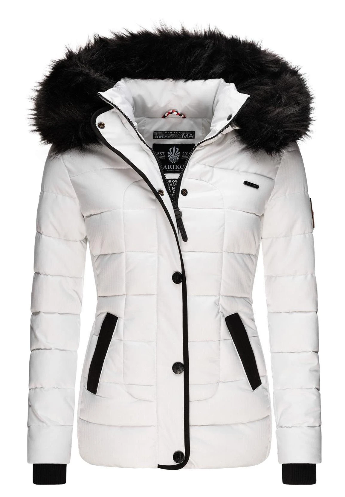 Marikoo Unique - Winterjas - White 1 Marikoo Unique - Winterjas - White