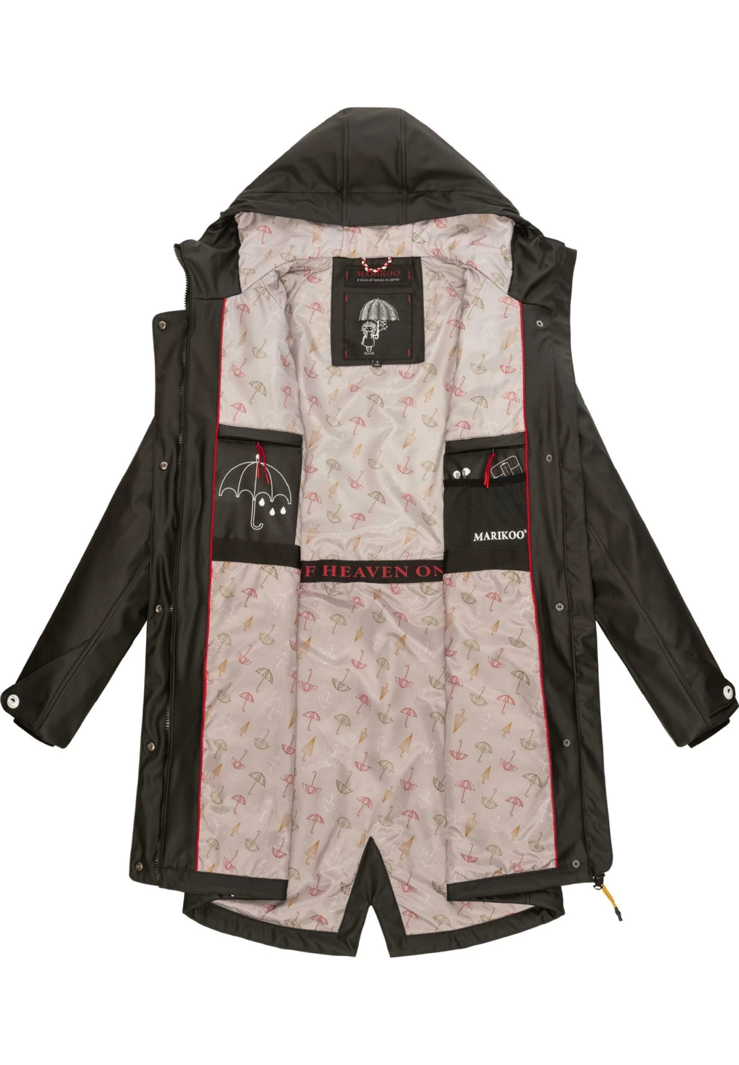 Marikoo Dancing Umbrella - Regenjas - Black 3 Marikoo Dancing Umbrella - Regenjas - Black - Afbeelding 3