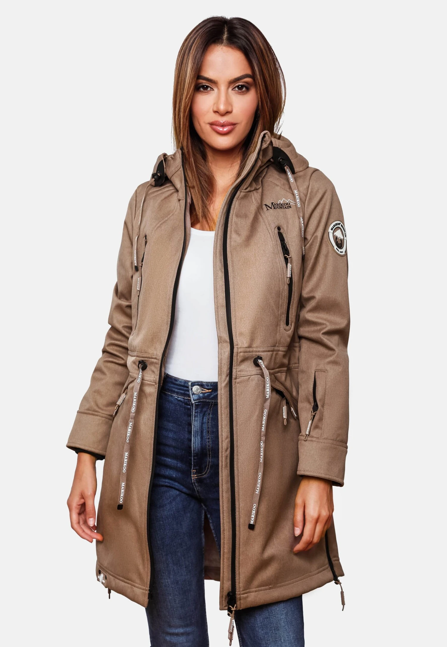 Marikoo Racquelle - Parka - Taupe Grey 4 Marikoo Racquelle - Parka - Taupe Grey - Afbeelding 4
