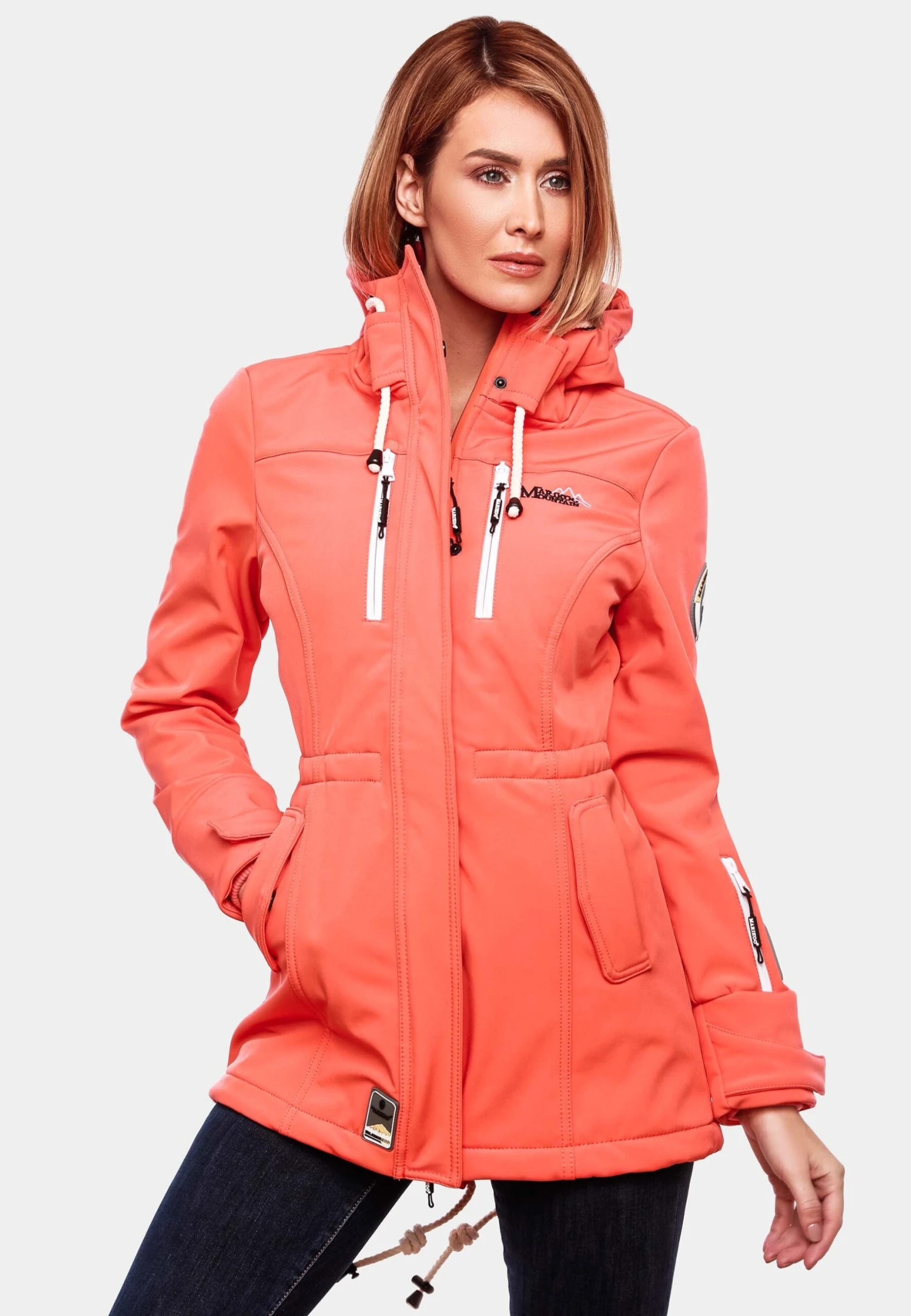 Marikoo Zimtzicke - Parka - Coral 1 Marikoo Zimtzicke - Parka - Coral