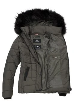 Marikoo Unique - Winterjas -Grey -Mooie Dames Jas 1ce6ddbb2289497e85f69cc21d169cec