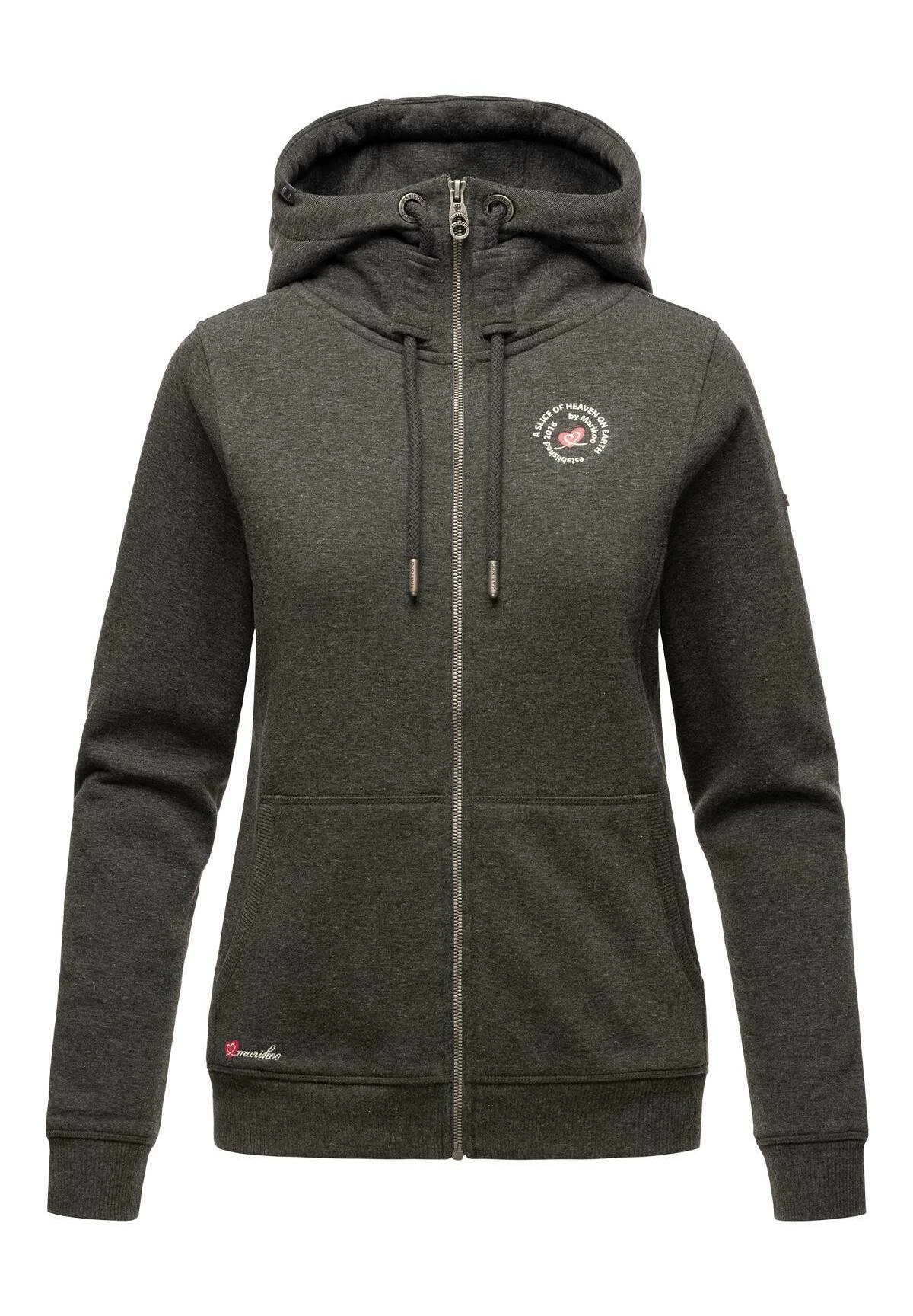 Marikoo Setsunaa - Sweater Met Rits - Darkgreymelange 1 Marikoo Setsunaa - Sweater Met Rits - Darkgreymelange