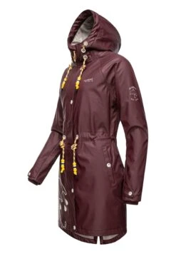 Marikoo Dancing Umbrella - Regenjas - Dark Red Melange -Mooie Dames Jas 207fc7a7f1714527b05413e956a2cbfc