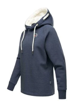 Marikoo Hoodie - Mottled Dark Blue 5 Marikoo Hoodie - Mottled Dark Blue -Mooie Dames Jas 2110bd01e5bb4ecea65a446f5c772322