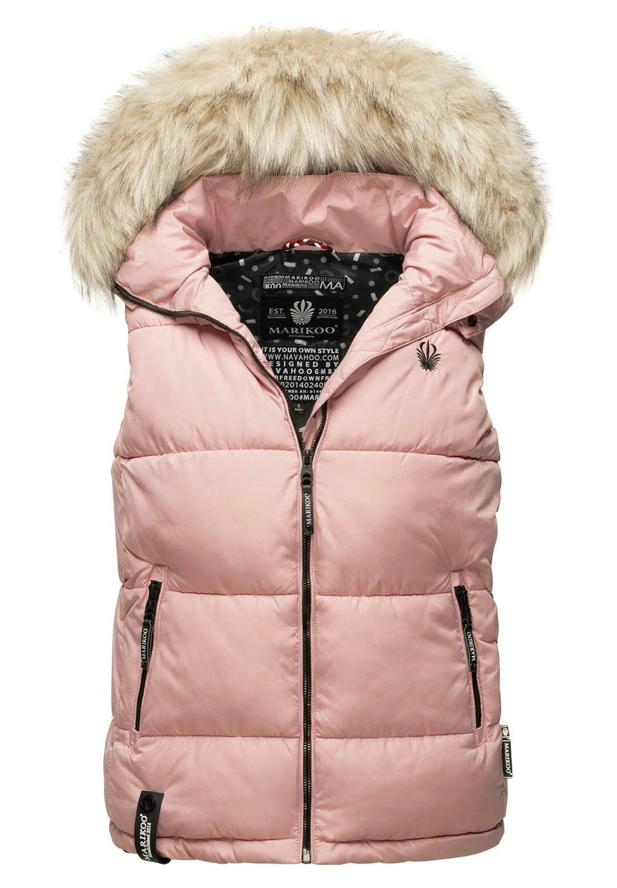 Marikoo Bodywarmer - Powder Rose 1 Marikoo Bodywarmer - Powder Rose
