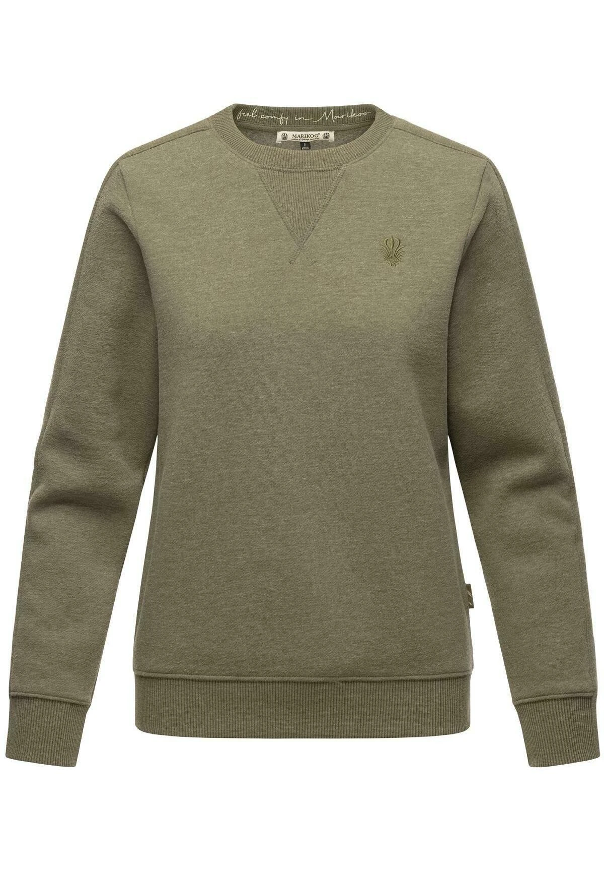 Marikoo Umikoo - Sweater - Dusty Olive Melange 1 Marikoo Umikoo - Sweater - Dusty Olive Melange