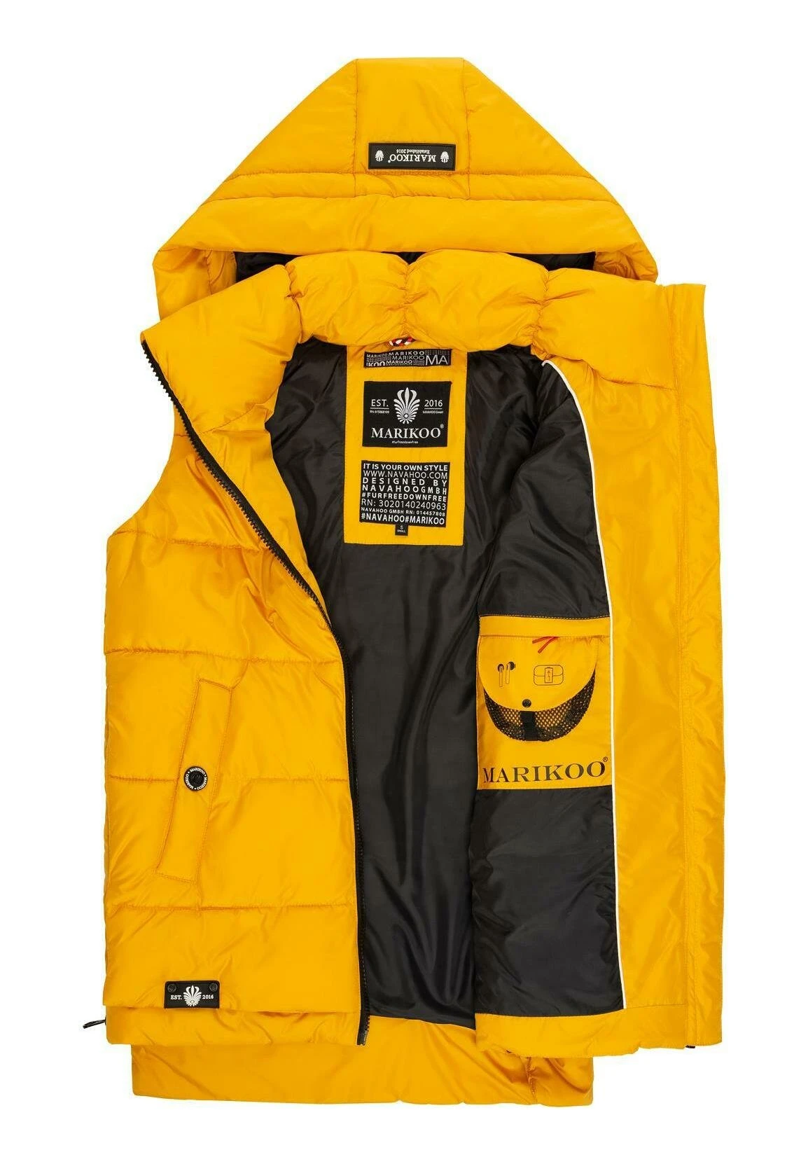 Marikoo Zarinaa - Bodywarmer - Yellow 5 Marikoo Zarinaa - Bodywarmer - Yellow - Afbeelding 5