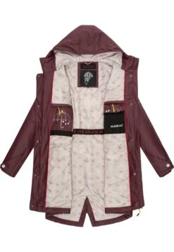 Marikoo Dancing Umbrella - Regenjas - Dark Red Melange -Mooie Dames Jas 2ea9116022094b4aa88bc58a25f2265e