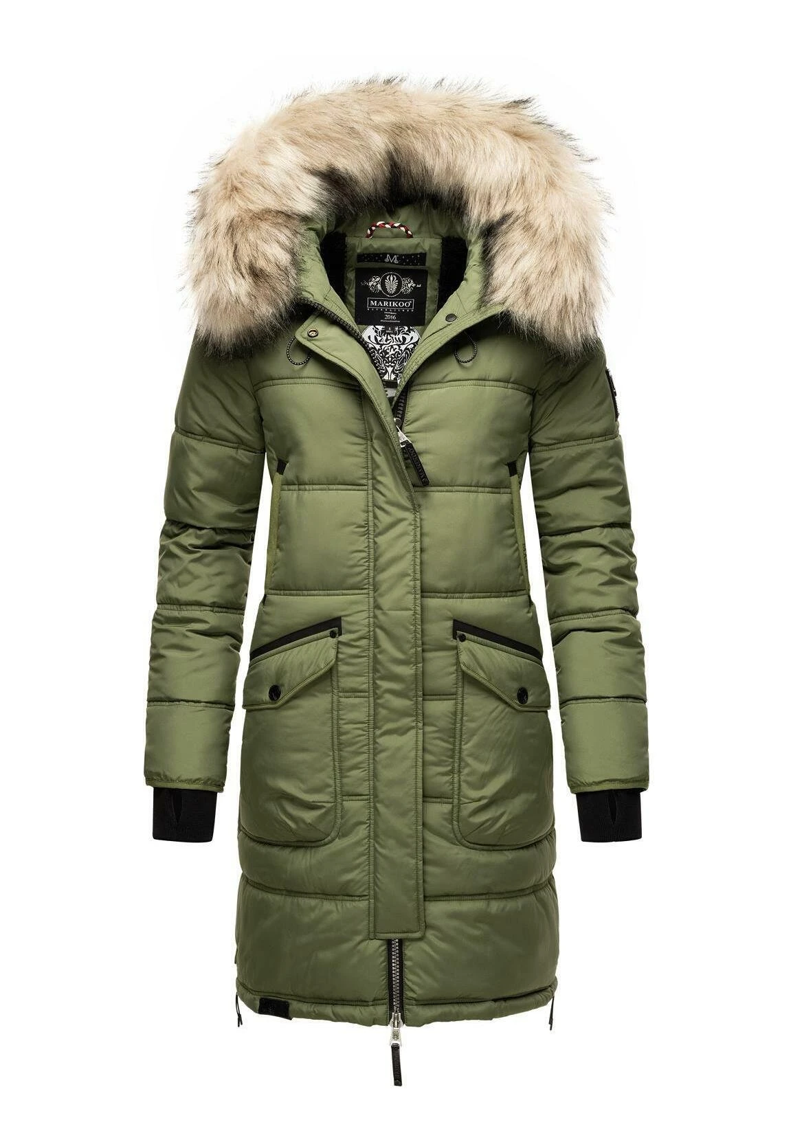 Marikoo Chaskaa - Winterjas - Olive 5 Marikoo Chaskaa - Winterjas - Olive - Afbeelding 5