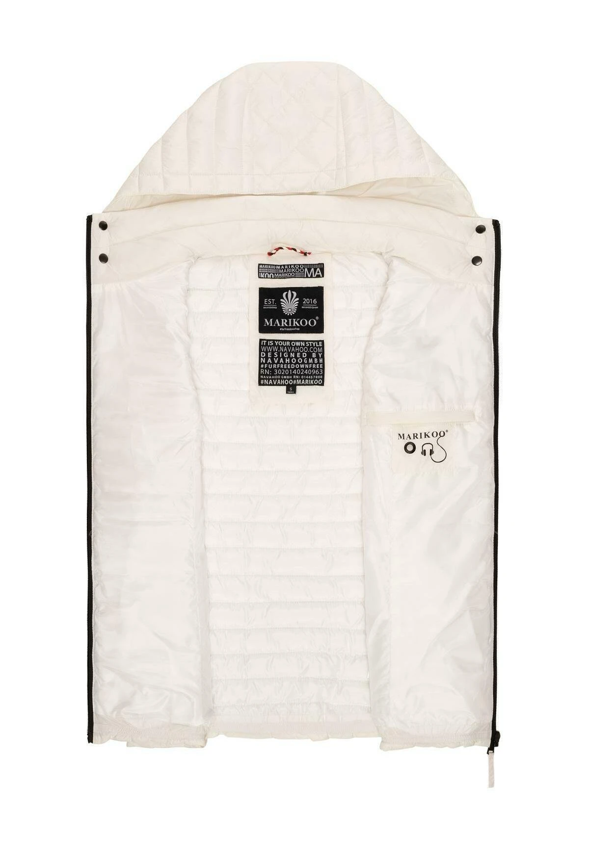 Marikoo Hasenpfote - Bodywarmer - Offwhite 4 Marikoo Hasenpfote - Bodywarmer - Offwhite - Afbeelding 4