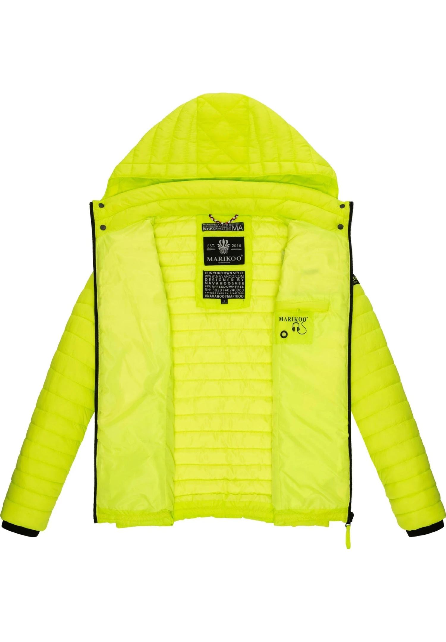 Marikoo Samtpfote - Jas - Neon Green 3 Marikoo Samtpfote - Jas - Neon Green - Afbeelding 3