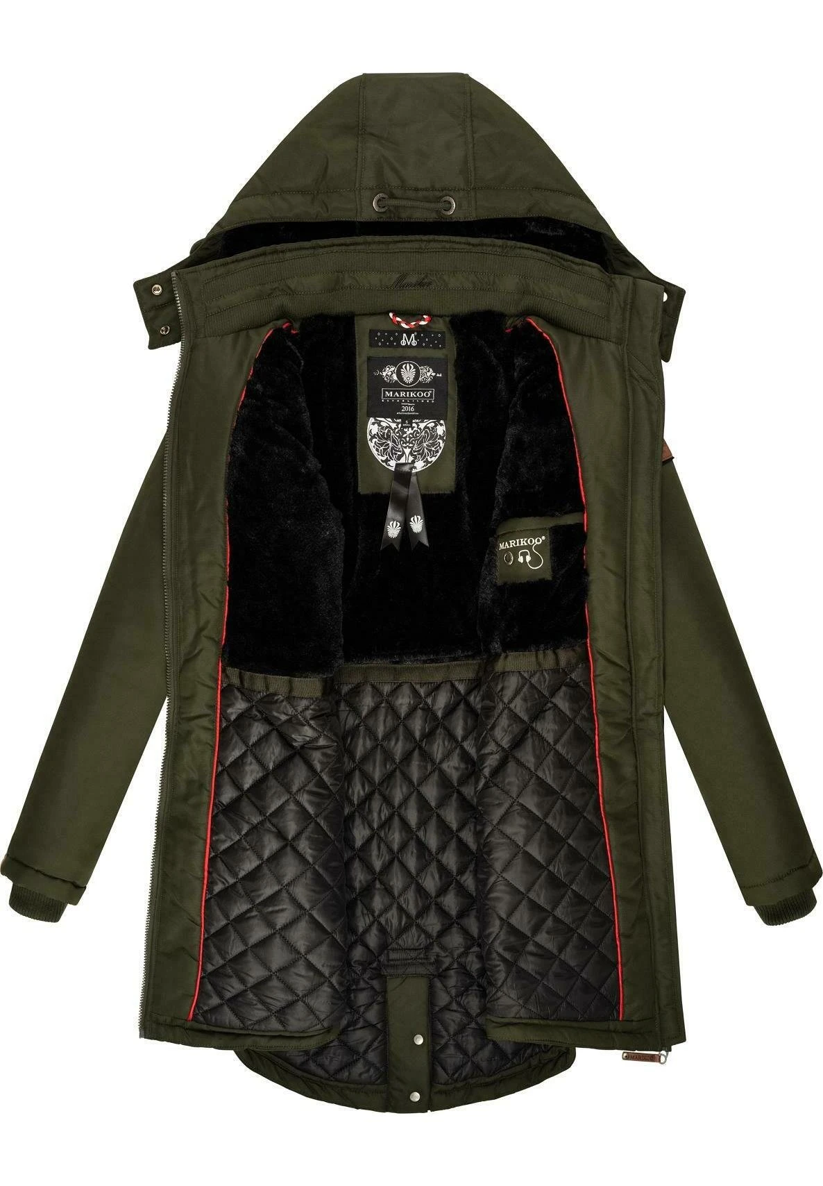 Marikoo Kamii - Winterjas - Olive 5 Marikoo Kamii - Winterjas - Olive - Afbeelding 5