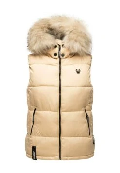 Marikoo Bodywarmer - Beige 8 Marikoo Bodywarmer - Beige -Mooie Dames Jas 57f416cbbf4e448db88c16557ea3b15f