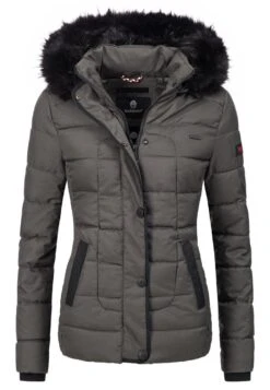 Marikoo Unique - Winterjas -Grey -Mooie Dames Jas 62bc621999404e5d8564b5a11c2e8fe3
