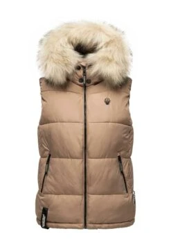Marikoo Bodywarmer - Taupe 8 Marikoo Bodywarmer - Taupe -Mooie Dames Jas 64676c647a004c7db6b4dca4c56705f8