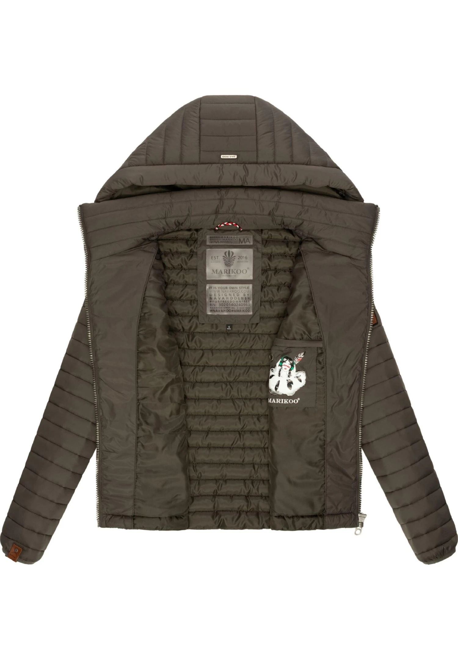 Marikoo Lowenbaby - Jas - Dark Grey 7 Marikoo Lowenbaby - Jas - Dark Grey - Afbeelding 7