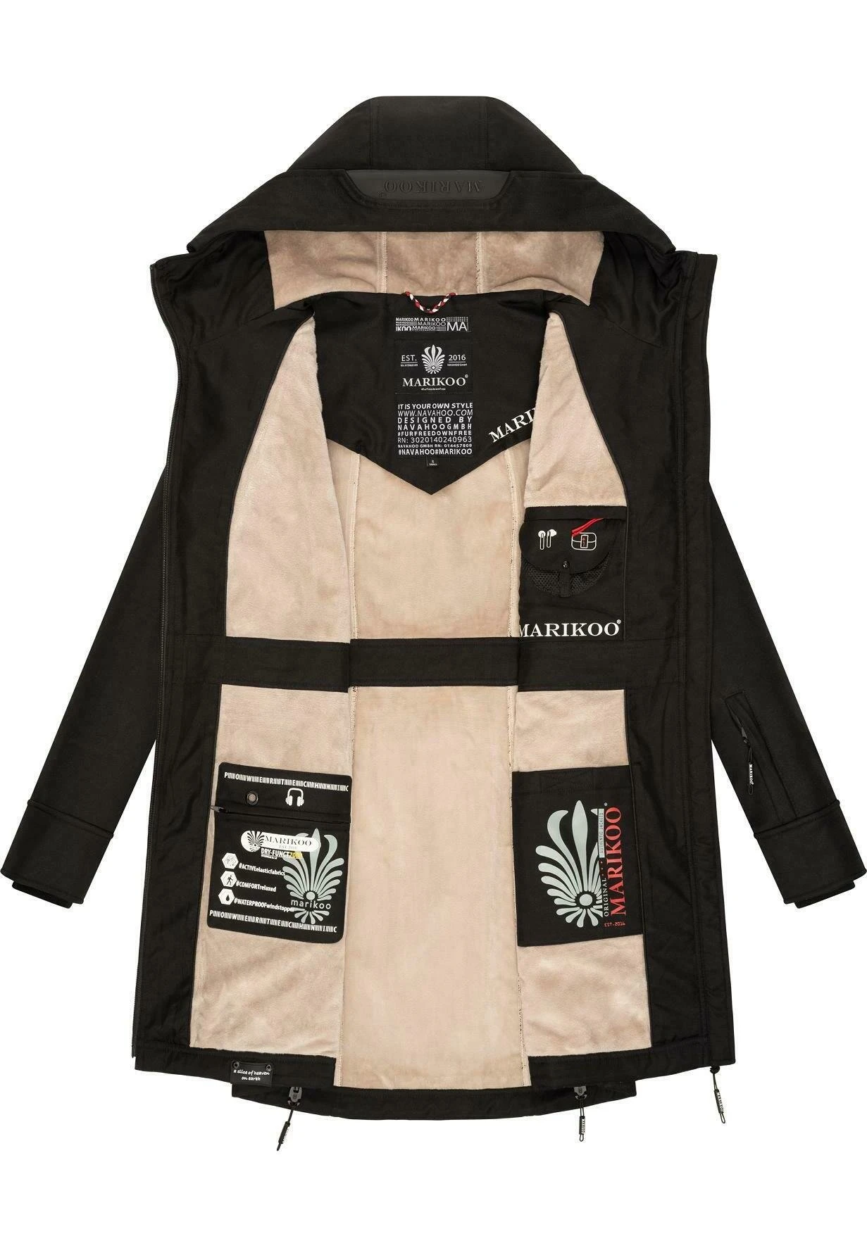 Marikoo Racquelle - Parka - Black 8 Marikoo Racquelle - Parka - Black - Afbeelding 8