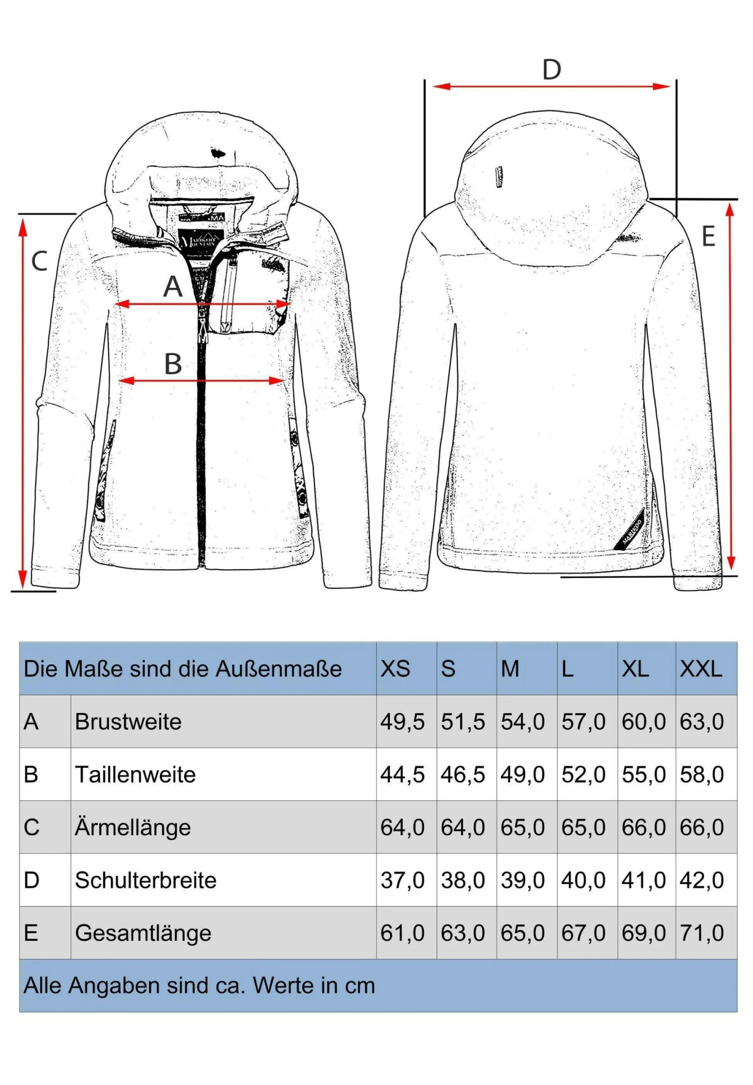 Marikoo Mount Iwaki - Fleecejas - Dark Blue 4 Marikoo Mount Iwaki - Fleecejas - Dark Blue - Afbeelding 4