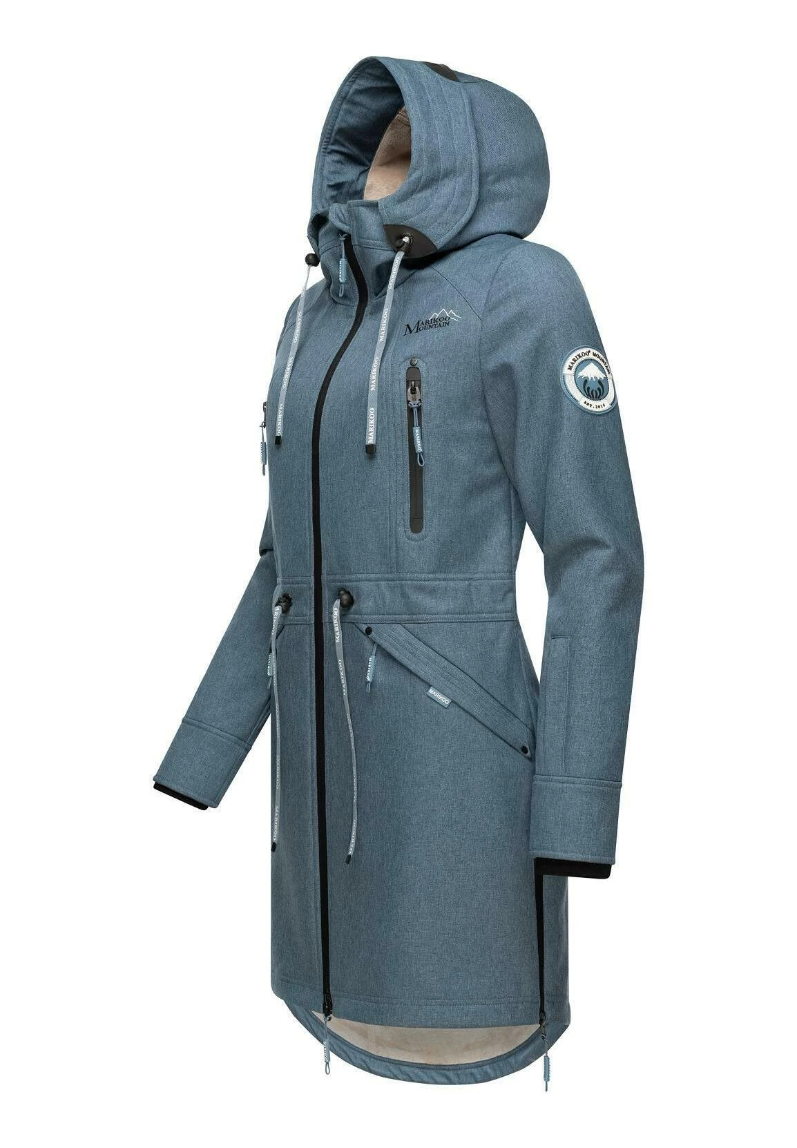 Marikoo Racquelle - Parka - Dusty Blue 7 Marikoo Racquelle - Parka - Dusty Blue - Afbeelding 7
