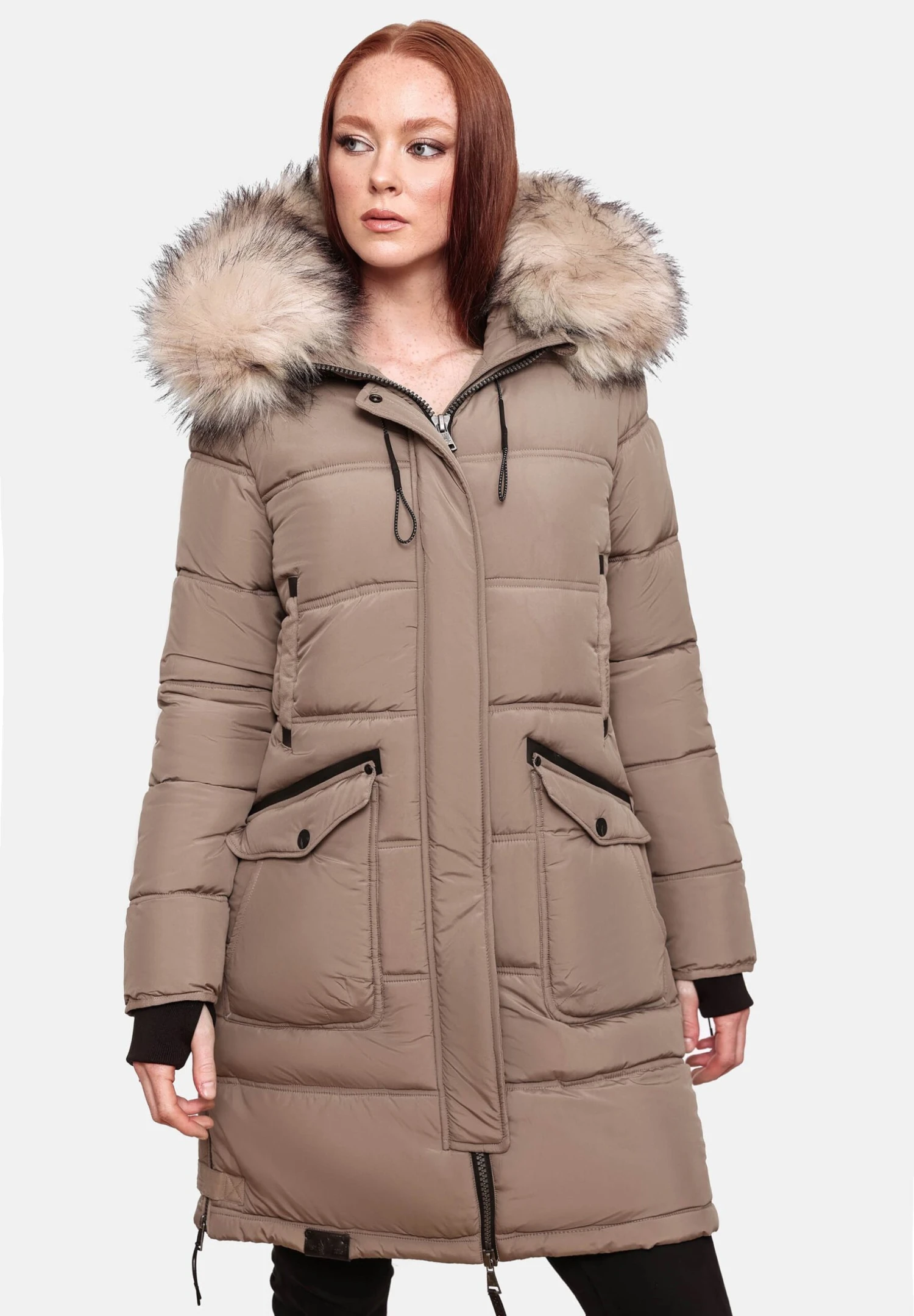 Marikoo Chaskaa - Winterjas - Taupe 1 Marikoo Chaskaa - Winterjas - Taupe