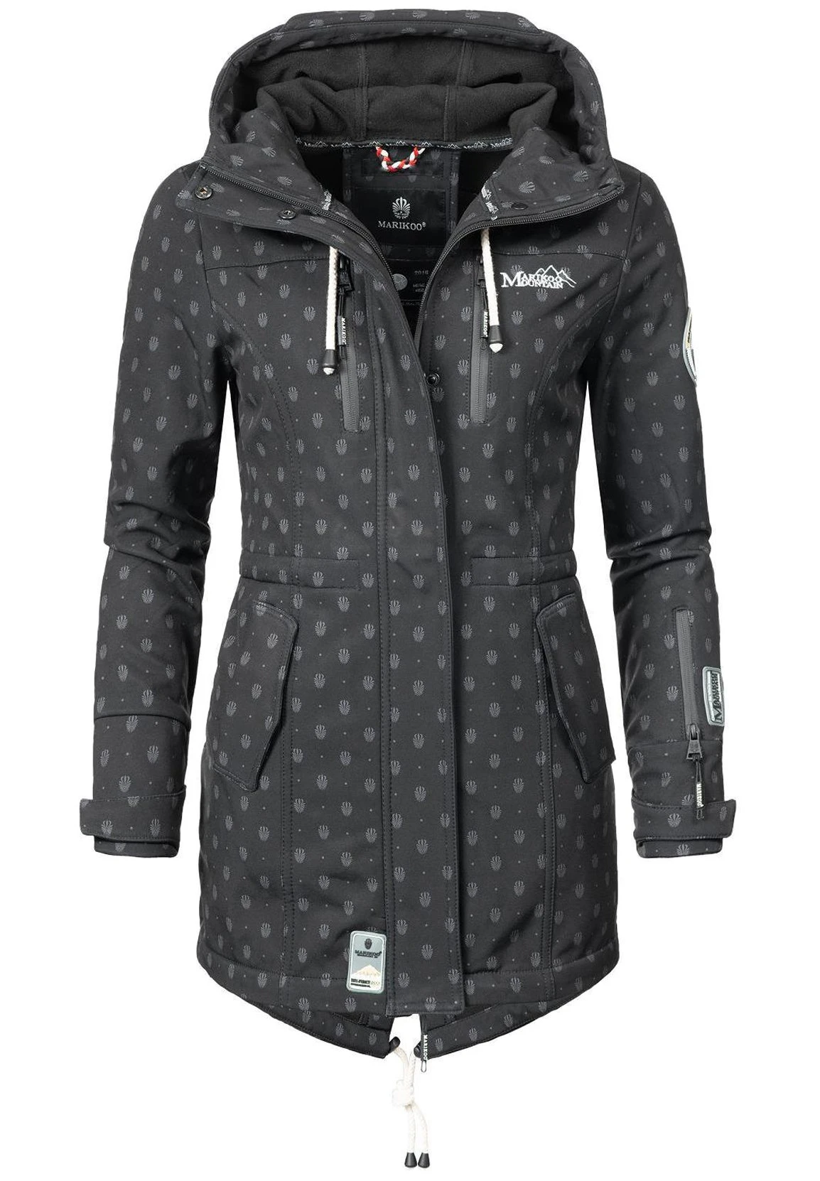 Marikoo Zimtzicke - Parka - Black Melange 5 Marikoo Zimtzicke - Parka - Black Melange - Afbeelding 5