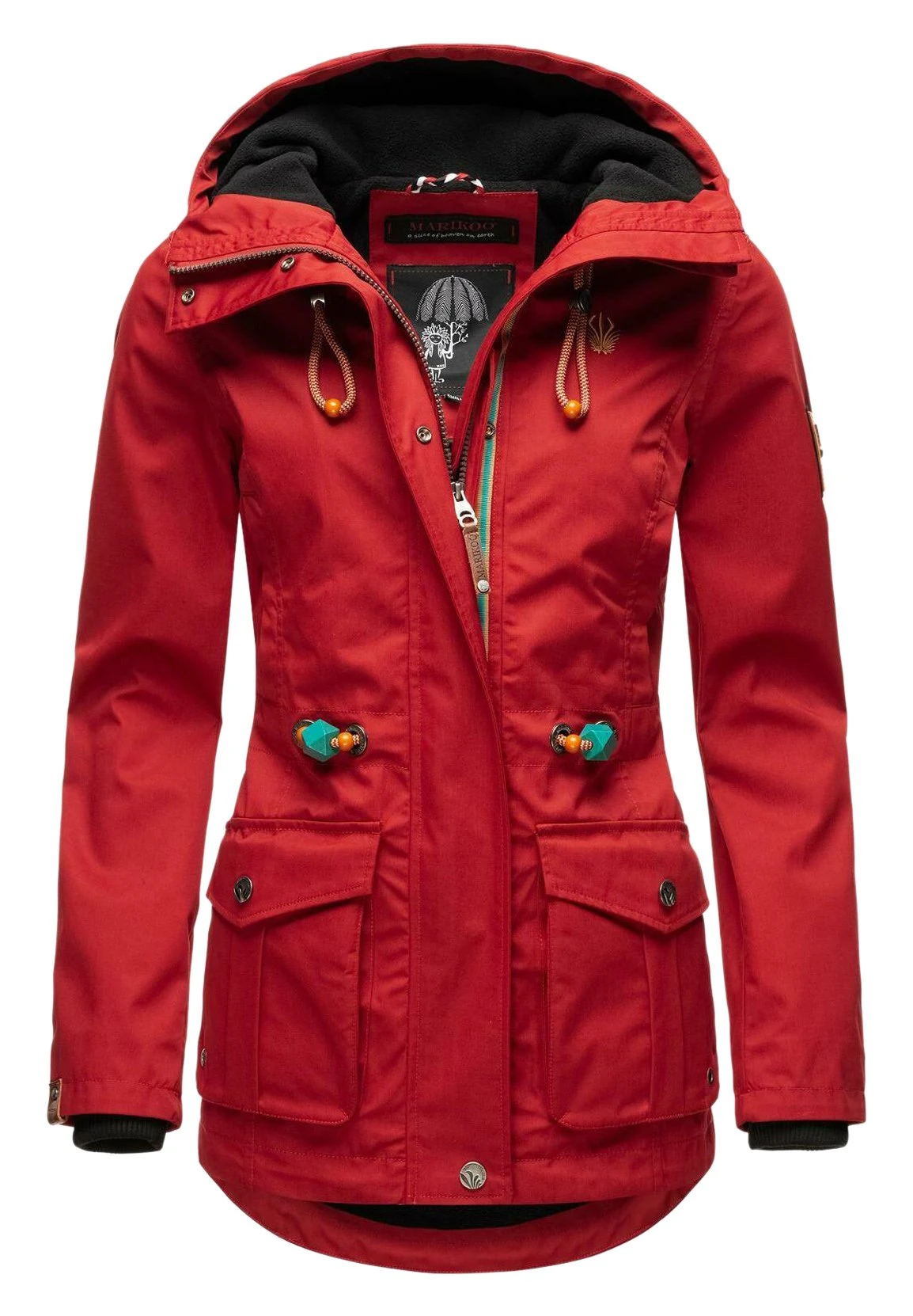 Marikoo Babetaa - Parka - Cherry Red 1 Marikoo Babetaa - Parka - Cherry Red