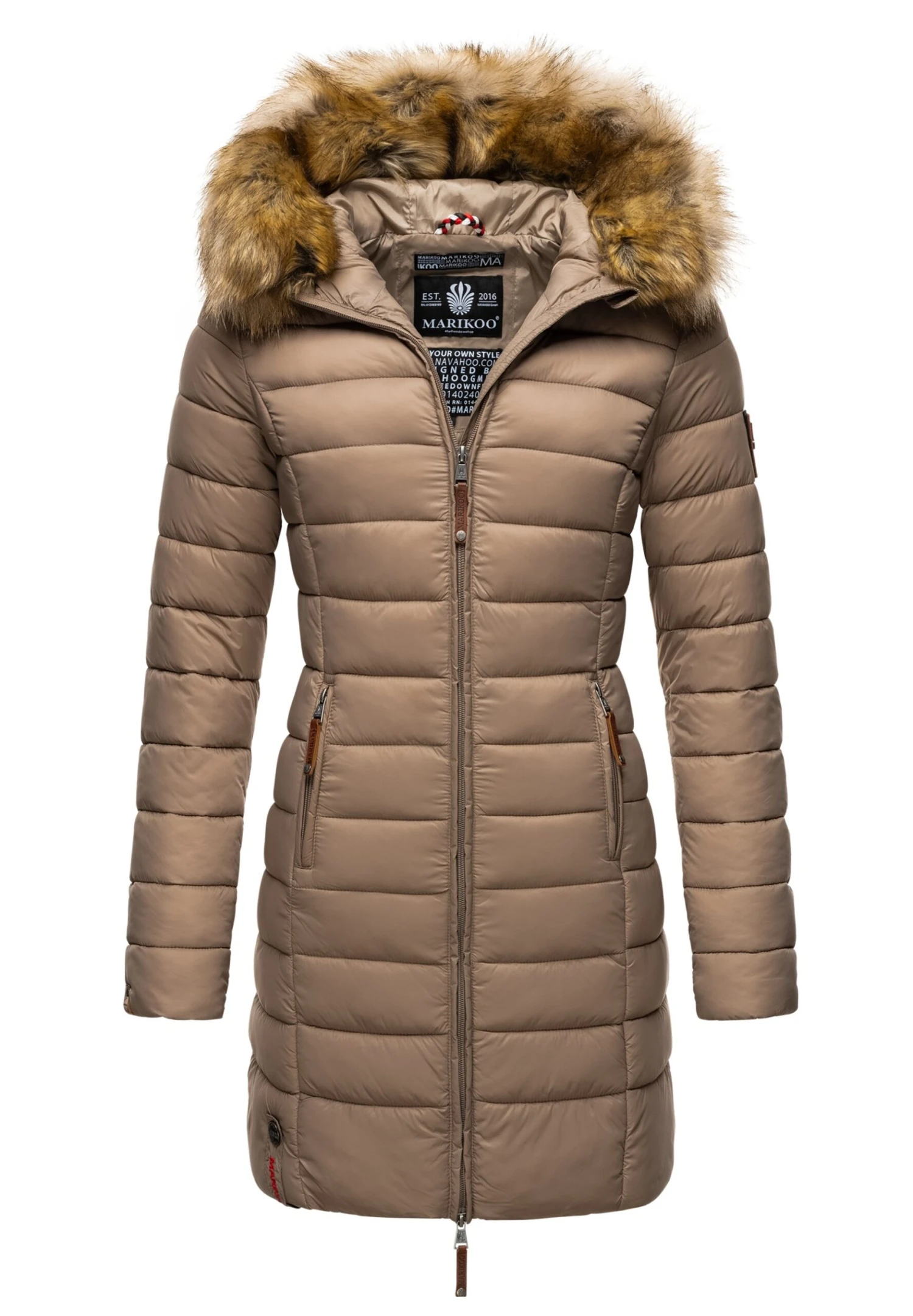 Marikoo Stepp - Winterjas - Taupe 1 Marikoo Stepp - Winterjas - Taupe