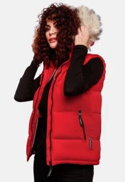 Marikoo Bodywarmer - Red -Mooie Dames Jas 85ba2ec113e04b28b284a145f8e0ca06