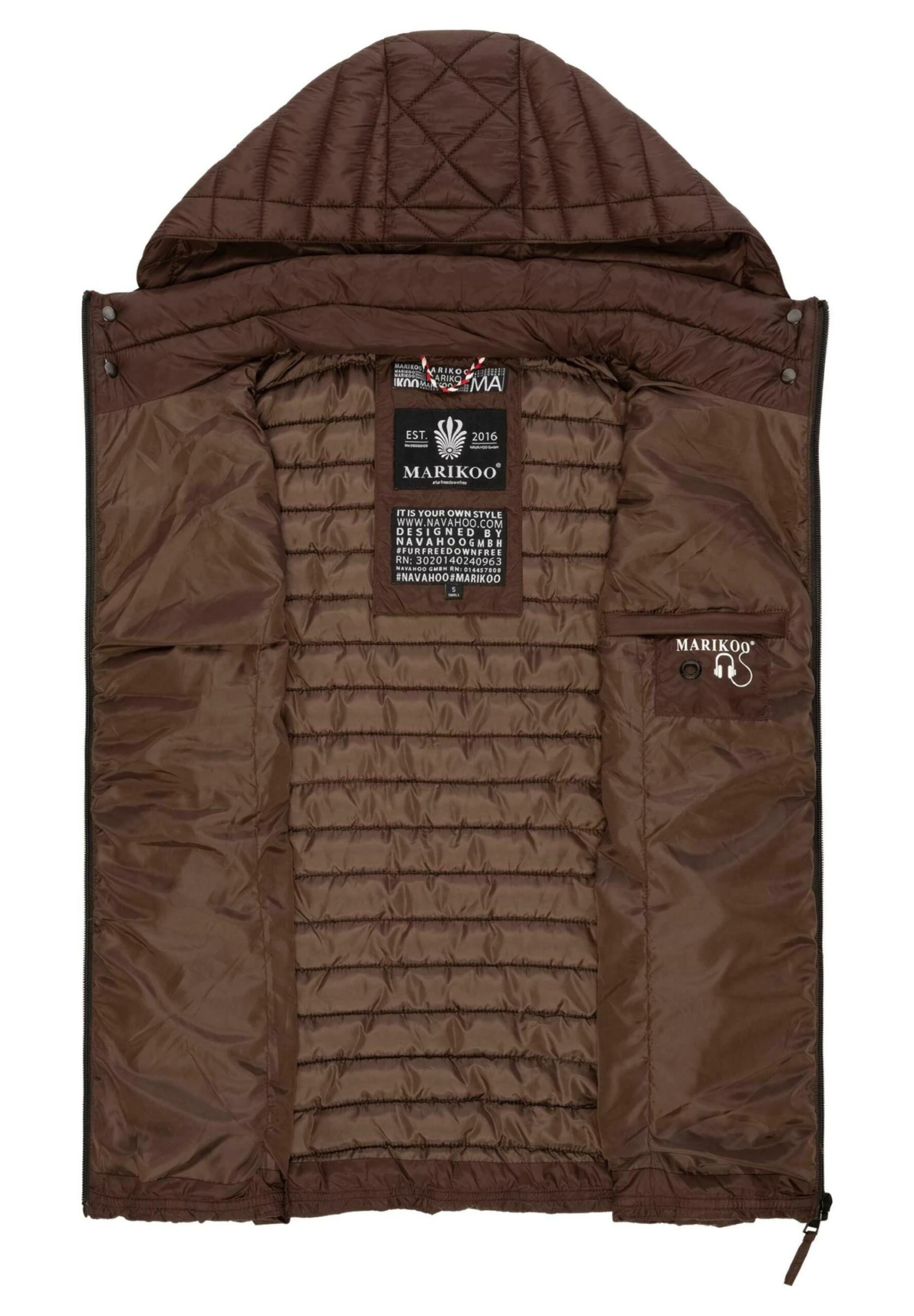 Marikoo Hasenpfote - Bodywarmer - Dark Choco 5 Marikoo Hasenpfote - Bodywarmer - Dark Choco - Afbeelding 5