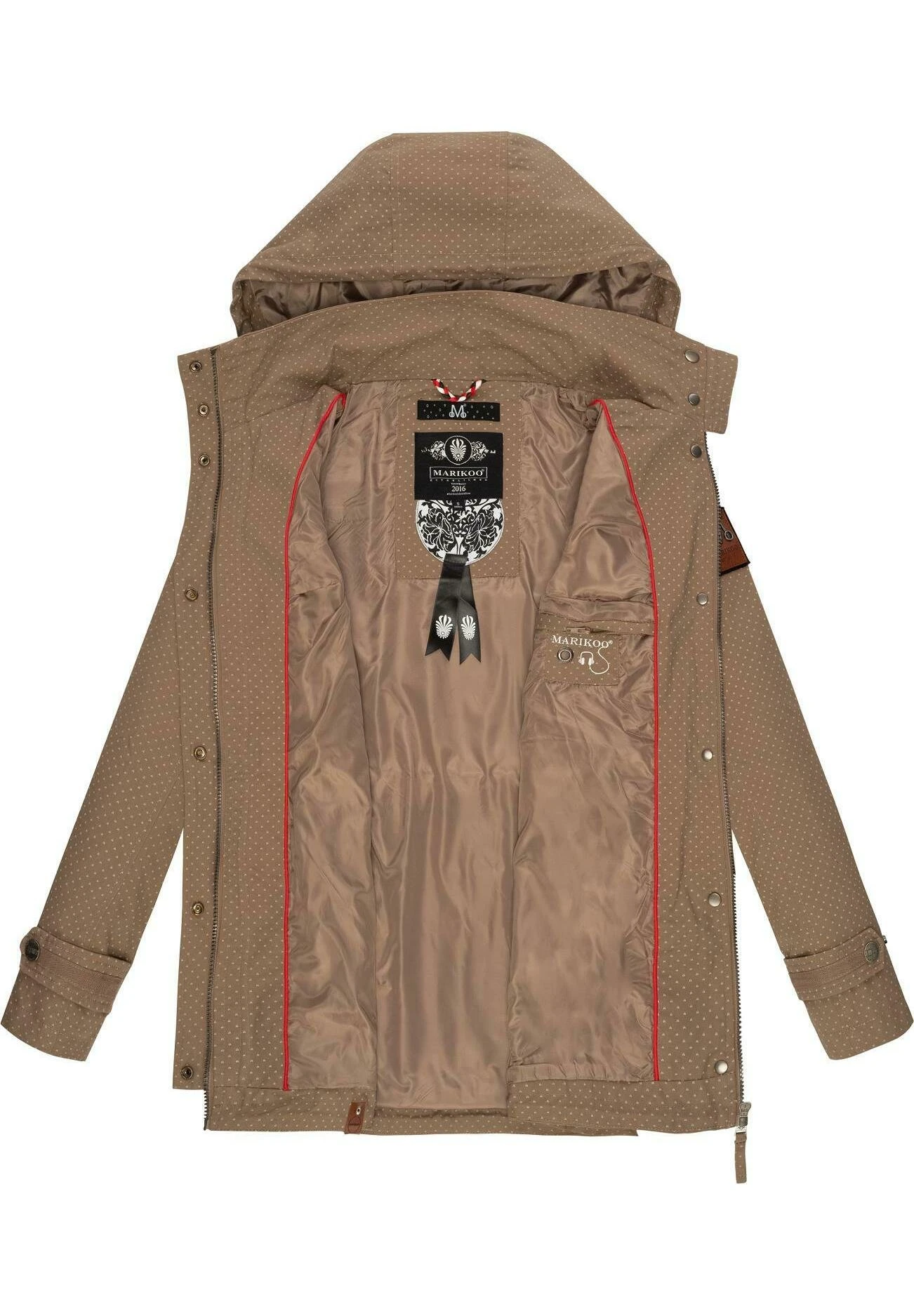 Marikoo Nyokoo - Parka - Taupe Dots 5 Marikoo Nyokoo - Parka - Taupe Dots - Afbeelding 5