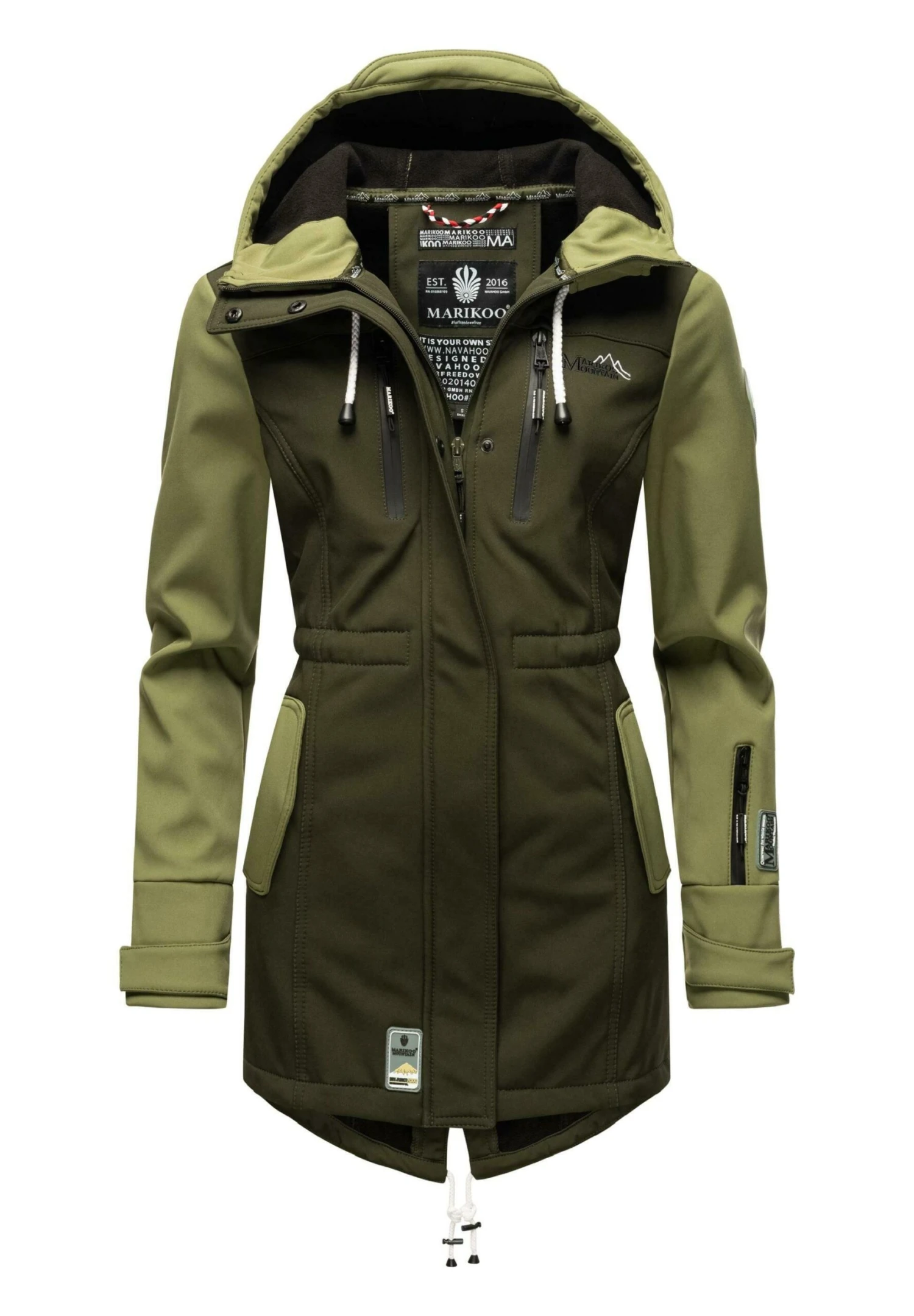 Marikoo Zimtzicke - Parka - Dark Olive Olive 1 Marikoo Zimtzicke - Parka - Dark Olive Olive