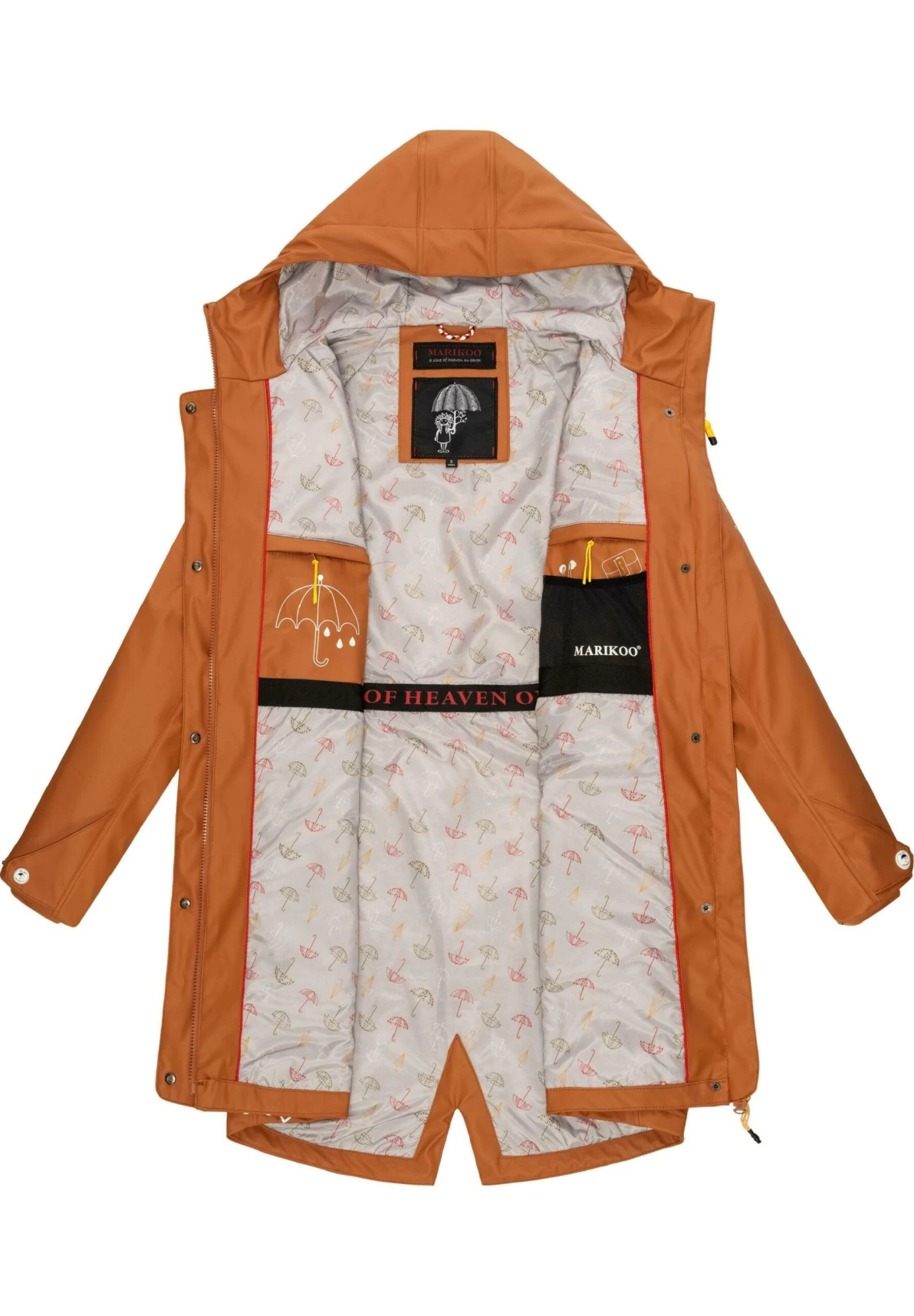 Marikoo Dancing Umbrella - Regenjas - Rusty Cinnamon 3 Marikoo Dancing Umbrella - Regenjas - Rusty Cinnamon - Afbeelding 3