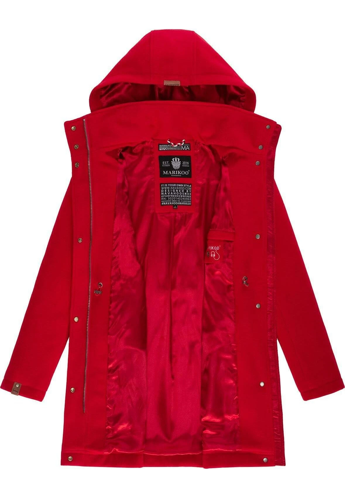 Marikoo Leilaniaa - Winterjas - Light Red 4 Marikoo Leilaniaa - Winterjas - Light Red - Afbeelding 4