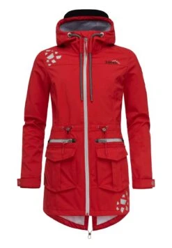 Marikoo Ulissaa - Regenjas - Light Red -Mooie Dames Jas a00e6b44dc6b4f92a015f4a77544145f