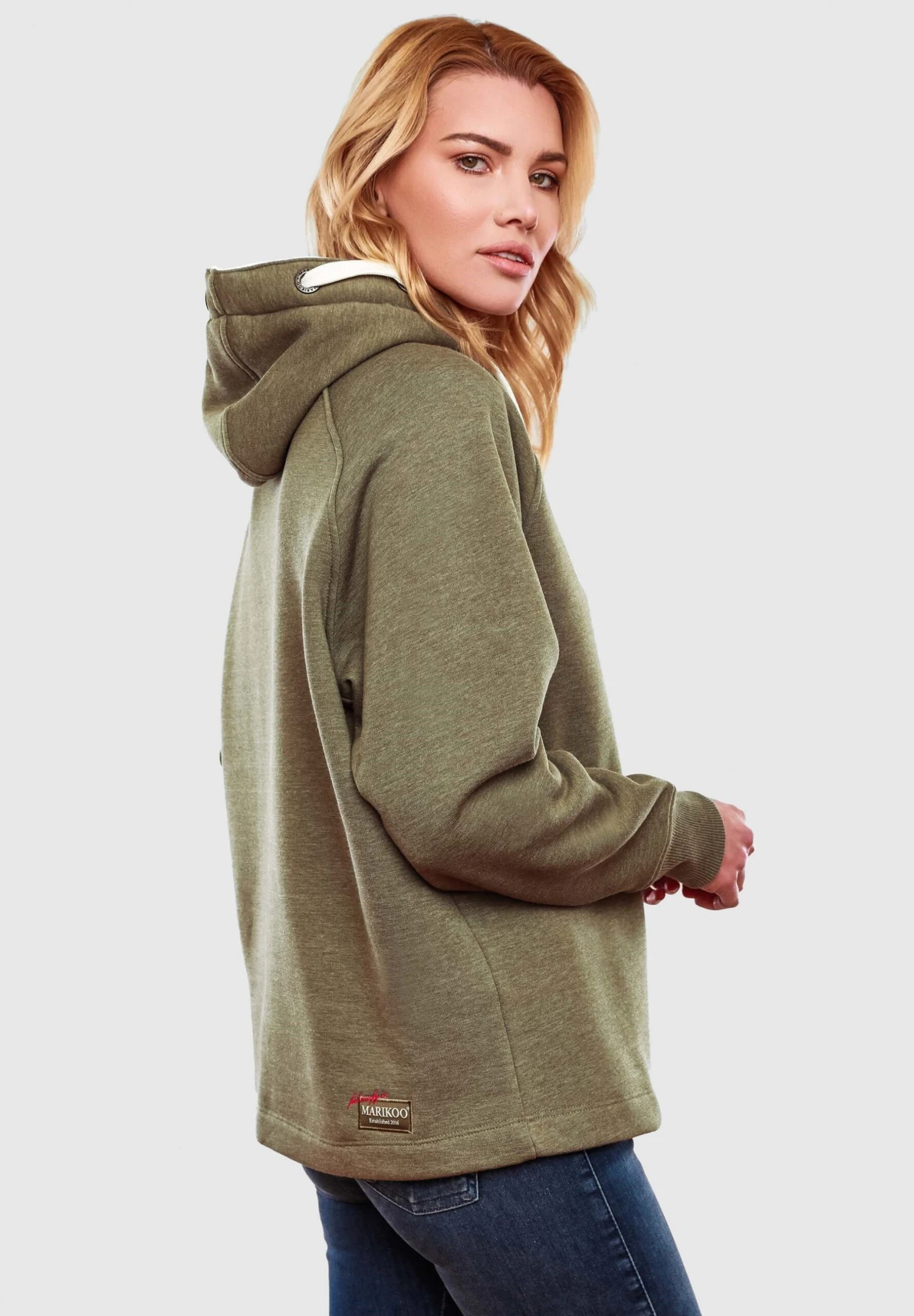 Marikoo Hoodie - Olive 2 Marikoo Hoodie - Olive - Afbeelding 2