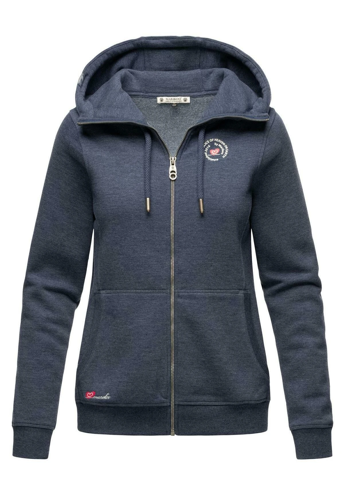 Marikoo Setsunaa - Sweater Met Rits - Dustybluemelange 6 Marikoo Setsunaa - Sweater Met Rits - Dustybluemelange - Afbeelding 6