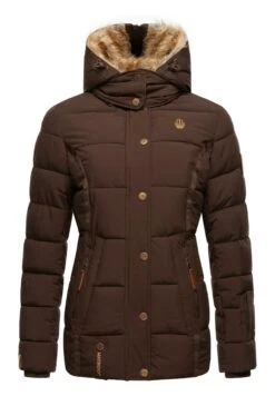 Marikoo Nekoo - Winterjas - Dark Choco 11 Marikoo Nekoo - Winterjas - Dark Choco -Mooie Dames Jas a94498fd606a41f799e78fa9d0269588