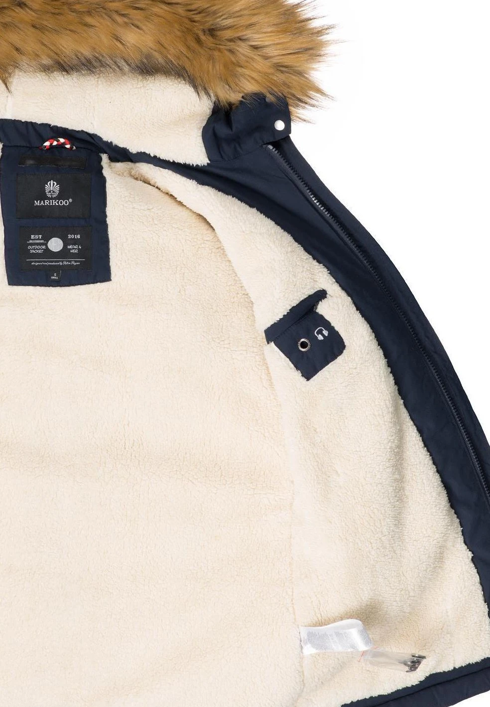 Marikoo Winterjas - Blue 4 Marikoo Winterjas - Blue - Afbeelding 4