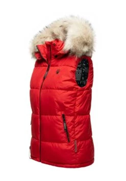 Marikoo Bodywarmer - Red -Mooie Dames Jas ad13e5b661ff43f7911ebdd1a9cf618c