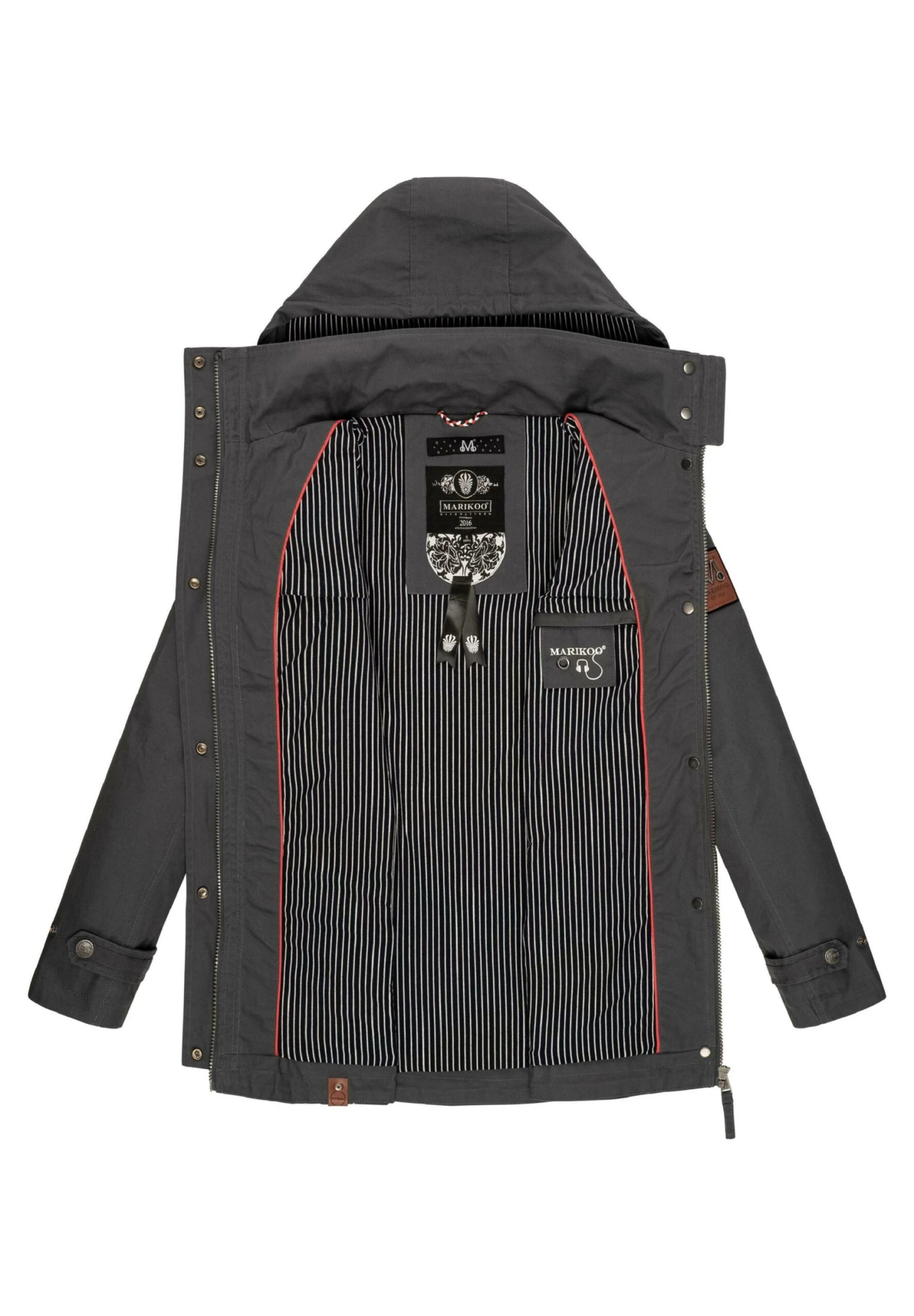 Marikoo Nyokoo - Parka - Dark Grey 9 Marikoo Nyokoo - Parka - Dark Grey - Afbeelding 9