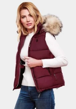 Marikoo Bodywarmer - Wine -Mooie Dames Jas b258d053795f4ebca0650aaa0c1cfb61