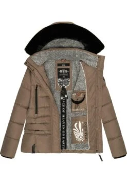 Marikoo Loveleen - Winterjas - Taupe 11 Marikoo Loveleen - Winterjas - Taupe -Mooie Dames Jas b2af0a2f3d6d403d8596e50887f8016b