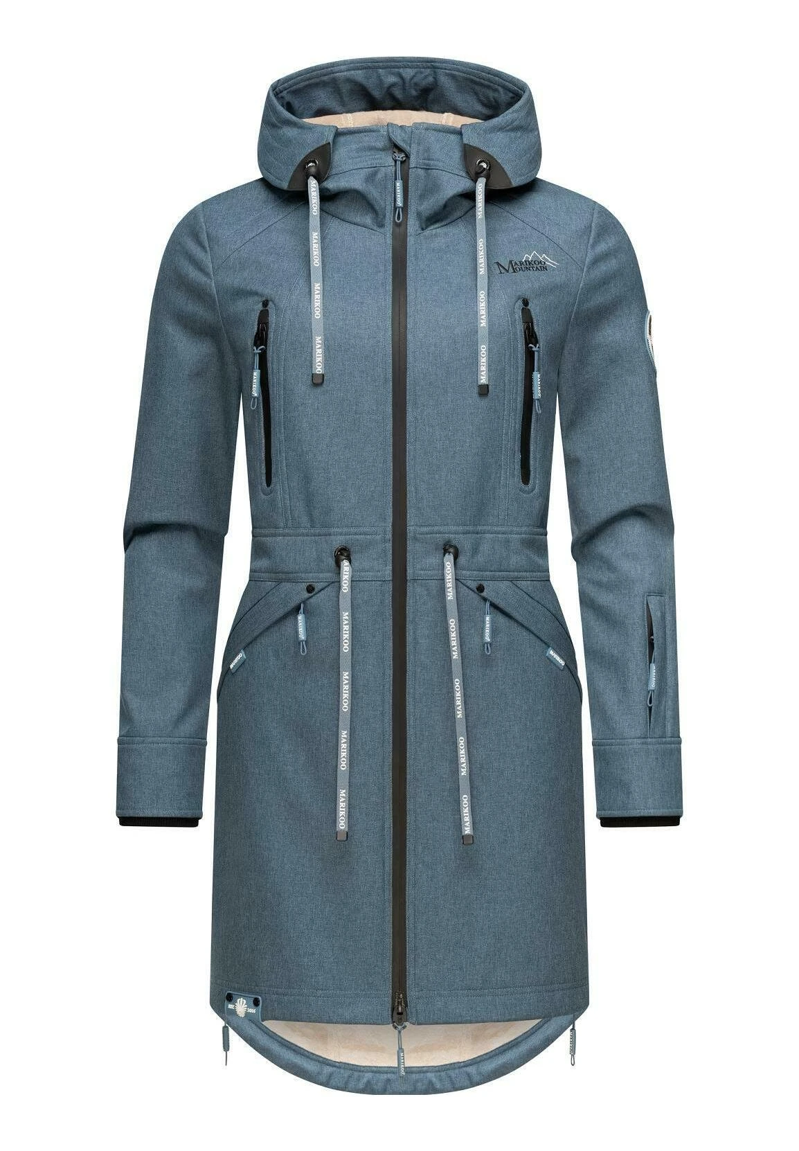 Marikoo Racquelle - Parka - Dusty Blue 6 Marikoo Racquelle - Parka - Dusty Blue - Afbeelding 6