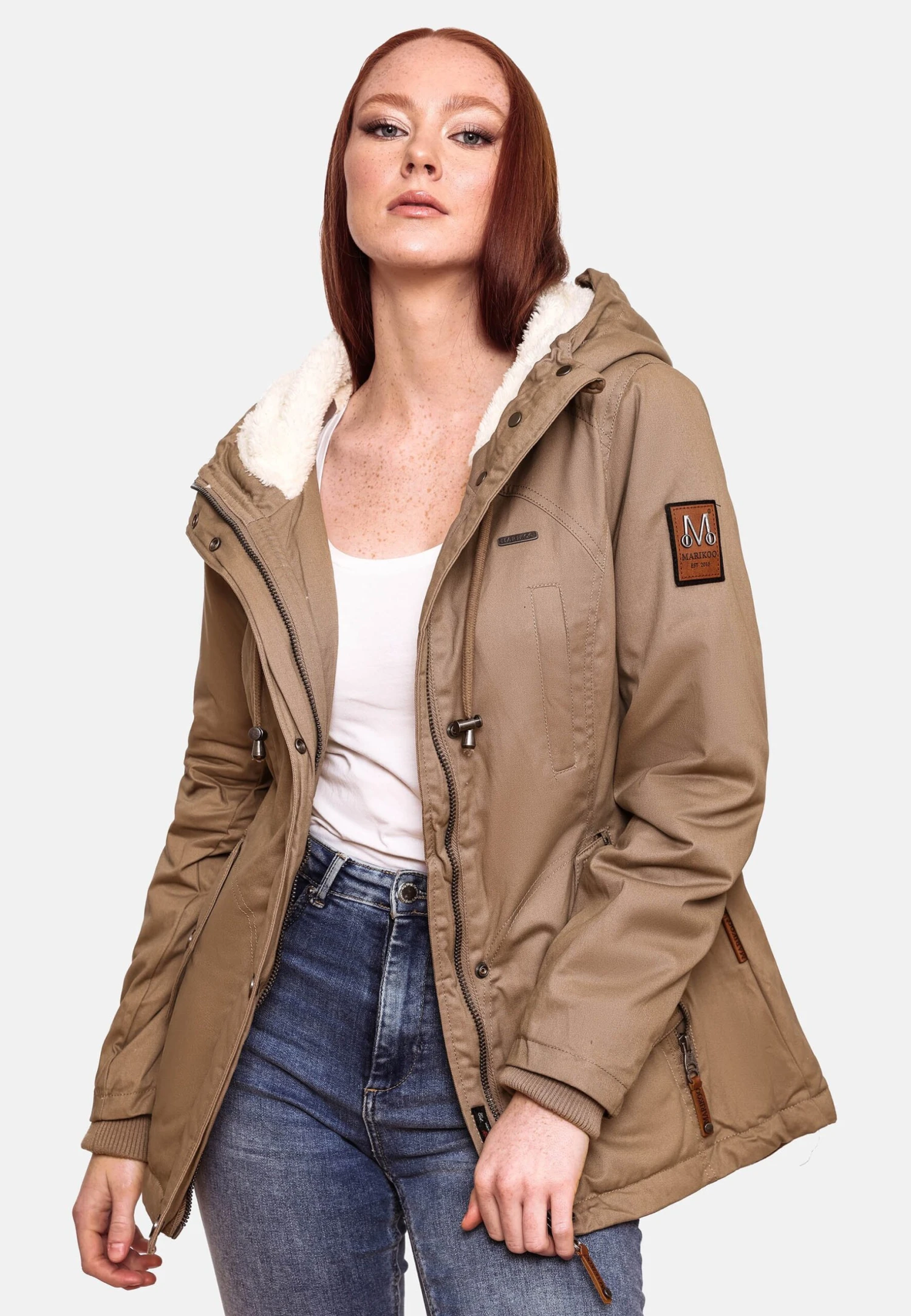 Marikoo Bikoo - Winterjas - Taupe 3 Marikoo Bikoo - Winterjas - Taupe - Afbeelding 3