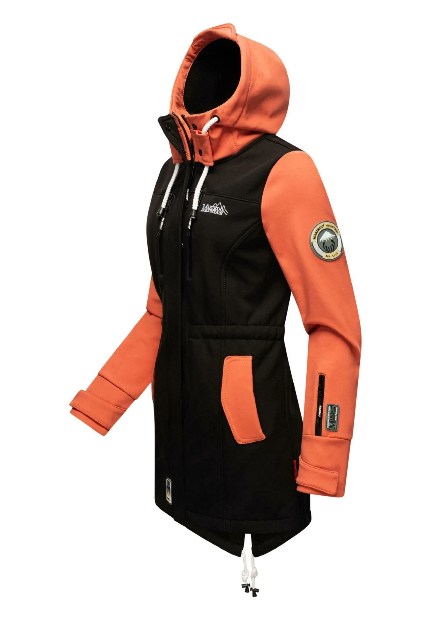 Marikoo Zimtzicke - Parka - Black Coral 3 Marikoo Zimtzicke - Parka - Black Coral - Afbeelding 3