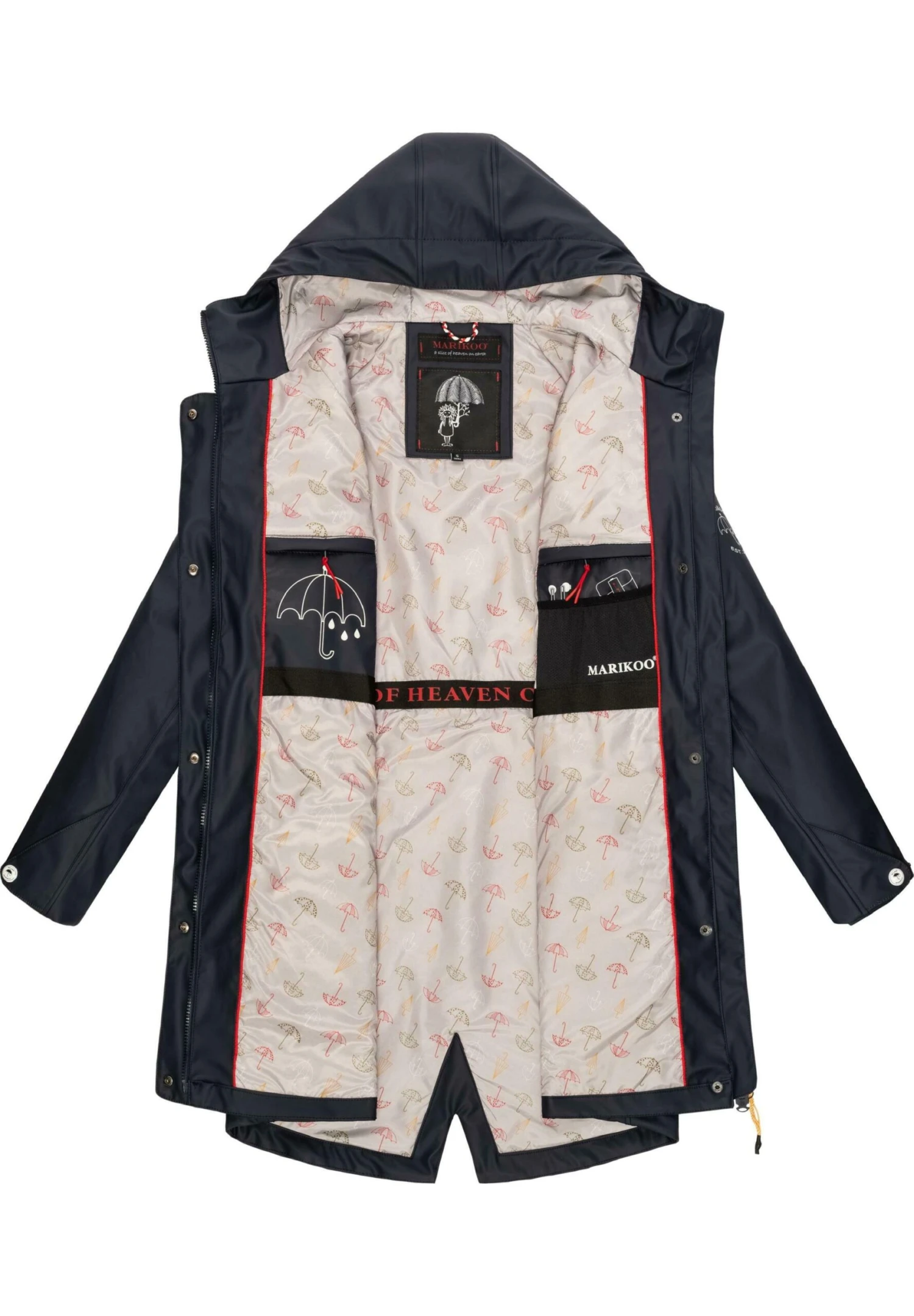 Marikoo Dancing Umbrella - Regenjas - Dark Blue 3 Marikoo Dancing Umbrella - Regenjas - Dark Blue - Afbeelding 3