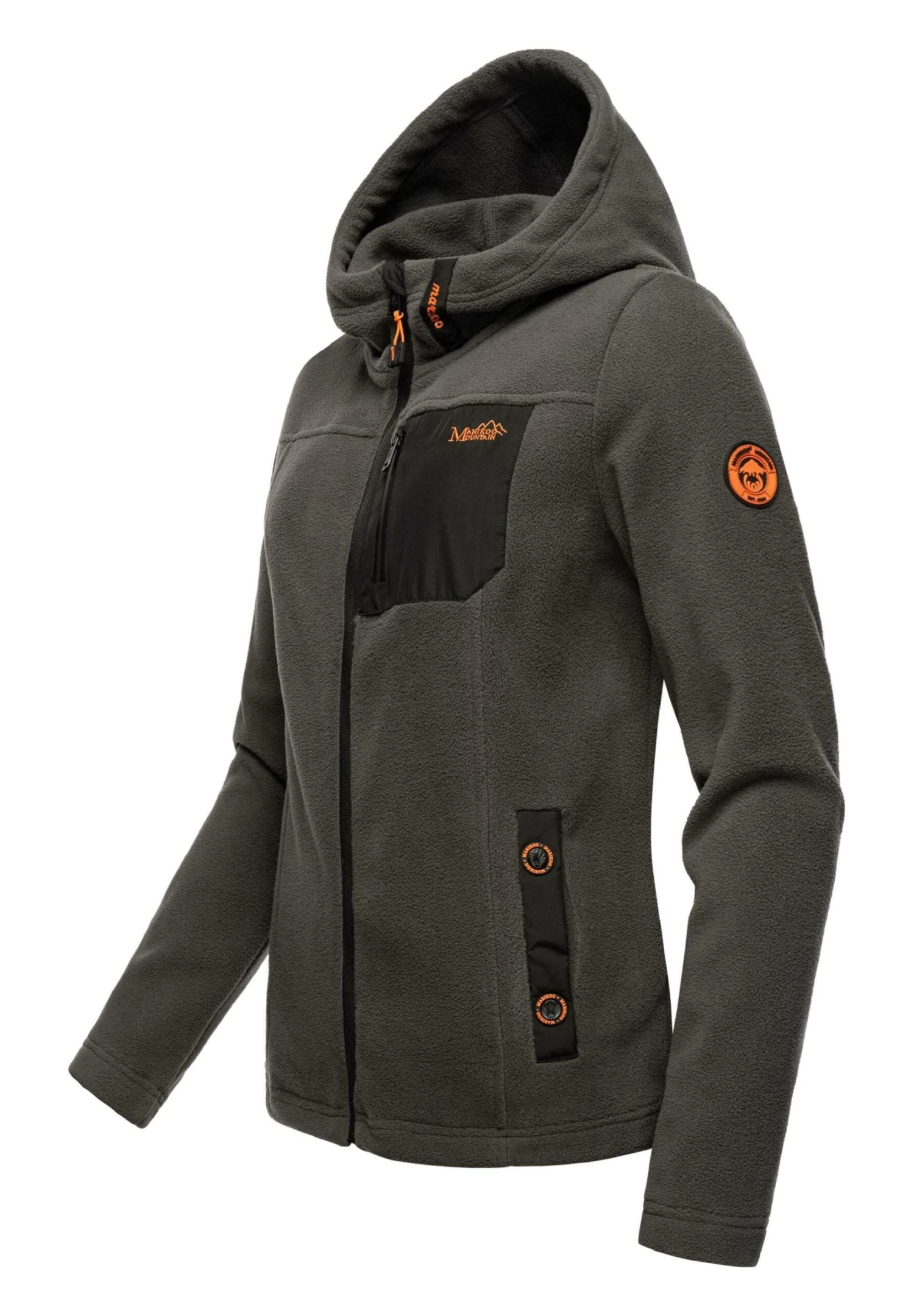 Marikoo Mount Iwaki - Fleecejas - Dark Grey 2 Marikoo Mount Iwaki - Fleecejas - Dark Grey - Afbeelding 2